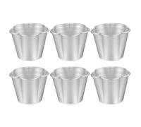 QUARKZMAN 6Pcs Set De matrice À Gâteau En Métal, Alliage D'Aluminium Antiadhésif Pour Princesse Doll Cake, Pâtisserie Maison, DIY Dessert, Fleur À 5 Pétales