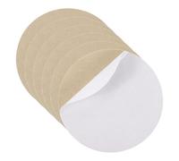 QUARKZMAN 6Pcs Support De Lampe en Feutre, 5.5 inch Dia 2mm Epais Adhésif Rond Doux Patins De Meubles, Anti-Dérapant Anti-Rayure Dos pour Lecture [Mots