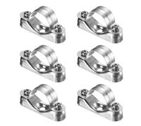 QUARKZMAN 6Pcs Support Pour Tuyau, M5 x 25mm 316 Acier Inoxydable Codes Hors Mur Support En Sangle Pour Fixation De Tuyau Sur Mur