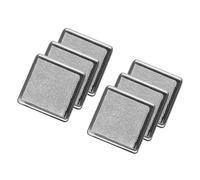 QUARKZMAN 6pcs Tampon encreur pour Doigt pour Artisanat, 13" Tampon encreur Pigment Lavable pour Empreinte de Main et de Pied sur Papier, Bois, Tissu, Scrapbooking, Argent