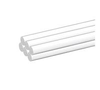 QUARKZMAN 6pcs Tiges Rondes En Acrylique 1/4" x 12" Tiges En Acrylique Transparentes Bâtons En Plastique Bande Pour DIY Artisanat Éclairage Jardinage Décoration - 6mm x 300mm