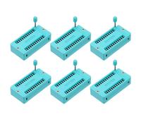 QUARKZMAN 6Pcs Universal IC Test ZIF Socket 24 Pin 2.54mm Pitch DIP Integrate Socket Pour Microcontroller, Chip, Breadboard