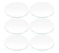 QUARKZMAN 6pcs Verre De Montre Lentille 30.5mm Dia 1.2mm Épaisseur Verre Minéral Ronde Plate Cristal Transparent Lentille Visage De Montre Pièces De Remplacement Pour Watchmaker Repair