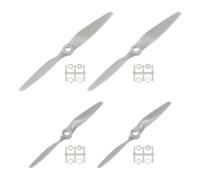 QUARKZMAN 6x4" 5x5" Hélice RC 2 Pales Hélices à Pales Grises avec Anneaux d'Adaptation pour Avion Électrique, 4 pcs