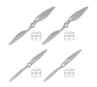 QUARKZMAN 6x4" 7x5" Hélice RC 2 Pales Hélices à Pales Grises avec Anneaux d'Adaptation pour Avion Électrique, 4 pcs