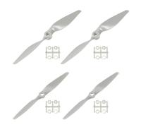 QUARKZMAN 6x4" 9x6" Hélice RC 2 Pales Hélices à Pales Grises avec Anneaux d'Adaptation pour Avion Électrique, 4 pcs