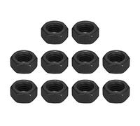 QUARKZMAN 7/16-14 Hex Écrous, Carbone Acier Grade 8.8 Noir Oxydé hex Écrou pour Vis Boulon, 10 de Paquet