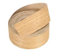QUARKZMAN 7.62m x 38mm Bande De Chant Préencollée À Poser Au Fer, Ruban De Réparation En Bois Pour Meubles, Restauration De Meubles, Bricolage DIY, Chêne Blanc