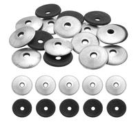 QUARKZMAN 70Pack Rondelles D'Étanchéité En Acier Au Carbone Avec Joint EPDM, 1/4" x 1-3/16" Rondelle De Coussin En Néoprène Pour Vis Boulons Machines (M6.3x30mm)