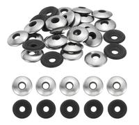 QUARKZMAN 70Pack Rondelles D'Étanchéité En Acier Inoxydable EPDM, 1/4" x 3/4" Joint En Néoprène Pour Vis Boulons Machines (M6.3x19mm)