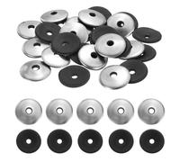 QUARKZMAN 70Pack Rondelles D'Étanchéité En Acier Inoxydable EPDM, #12 x 1" Rondelle De Coussin En Néoprène Pour Vis Boulons Machines (M5.5x25mm)