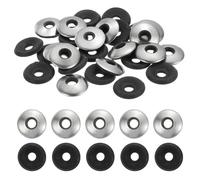 QUARKZMAN 70Pack Rondelles D'Étanchéité En Acier Inoxydable EPDM, #12 x 5/8" Rondelle De Coussin Néoprène Pour Vis Boulons Machines (M5.5x16mm)