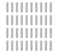 QUARKZMAN 70Pcs Goujons Cylindriques À Tête Ronde 3 mm x 16mm GB831 Argent | Chevilles De Support Pour Étagères, 304 Acier Inoxydable, Élément De Meuble Pour Bibliothèque Armoire Composant