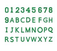 QUARKZMAN 72 Pcs Lettres Et Chiffres À Repasser, 1.5 Pouce Patches Lettres A-Z Et Chiffres 0-9 Pour Vêtements Chiffres Fer À Repasser Vert Petits Patches Brodés Pour Veste Vêtements Chapeau