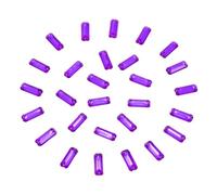 QUARKZMAN 720 Pièces de Strass Rectangulaires à Coudre, 19x7mm, Dos Plat, Perles Rectangulaires en Plastique avec 2 Trous pour Vêtements, Artisanat, Décoration de Bijoux (Violet Foncé)