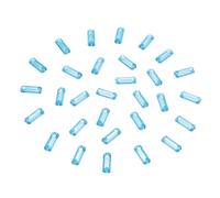 QUARKZMAN 720 Pièces de Strass Rectangulaires à Coudre, 19x7mm, Perles Rectangulaires à Dos Plat en Plastique avec 2 Trous pour Vêtements, Artisanat, Décoration de Bijoux (Bleu)