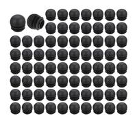 QUARKZMAN 76 Pcs Bouchon en Plastique Rond, Bouchons d'Extrémité de Tube Noirs, 22mm(0.87 Pouce) pour Pieds de Meubles, Protection de Glissement pour Chaise, Table, Étagère