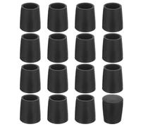 QUARKZMAN 76 Pcs Protection Pied de Chaise, 8mm Embout de Pied de Chaise en PVC sans Marquage Antidérapants Rond Protecteurs de Sol pour Pieds de Table, Noir