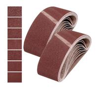 QUARKZMAN 76mm x 533mm Bandes Abrasives, 20 Pcs 40/60/80/120/150/240/400 Grains Oxyde d'Aluminium Bande Abrasive pour Travail du Bois, Polissage Métallique, Affûteuse de Couteaux