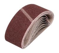 QUARKZMAN 76mm x 533mm Bandes de Ponçage, 10 Pcs 40 Grains Bande Abrasive en Oxyde D'aluminium pour Travail du Bois, Polissage du Métal, Affûteuse de Couteaux