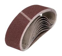 QUARKZMAN 76mm x 610mm Bandes de Ponçage, 10 Pcs 36 Grains Ceinture Abrasive en Oxyde D'Aluminium pour Travail du Bois, Polissage du Métal, Affûteuse de Couteaux