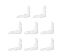 QUARKZMAN 7Pcs Raccord À Bride 90 Degrés l Raccord, 3/32" OD Raccord en Plastique À Bride pour Tuyau Raccordeur Réparateur Joint Adaptateur pour Tube De De Liquide De Carburant, Transparent