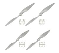 QUARKZMAN 7x5" 10x7" Hélice RC 2 Pales Hélices à Pales Grises avec Anneaux d'Adaptation pour Avion Électrique, 4 pcs