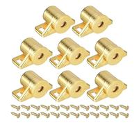 QUARKZMAN 8 Ensemble Magnétique Armoire Porte Loquet Zinc Alliage Aimant Armoire Loquet Fermeture Matériel pour Cuisine Placard Placard Meubles Portes, Or