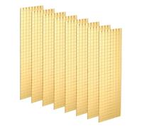 QUARKZMAN 8 Feuilles 3840 Pièces Carreaux Miroir Mosaïque Auto-Adhésifs 5x5mm Petits Carreaux Miroir Carrés Autocollants Stickers, Doré