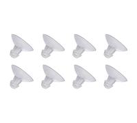 QUARKZMAN 8 Paquets Aspiration Tasse 18 mm, Transparent Ventouse Coussinet sans crochues, pour Salle Bain Mur Porte Vitre Fenêtre Voiture Ombre Maison Organisation