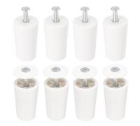 QUARKZMAN 8 Pcs Butée Volet Roulant 40mm Butée de Volet Roulant Bouchon d'Arrêt en Plastique avec Rondelles et Vis pour Volets Roulants Lames de Volets Roulants, Blanc
