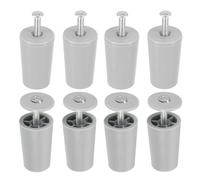 QUARKZMAN 8 Pcs Butée Volet Roulant 40mm Butée de Volet Roulant Bouchon d'Arrêt en Plastique avec Rondelles et Vis pour Volets Roulants Lames de Volets Roulants, Gris