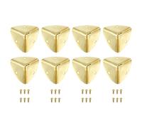 QUARKZMAN 8 Pcs Décoratif Boîte Coin Couverture, 40mm Métal Bord Garde, Meubles Coin Bords Protecteur avec Vis, Doré