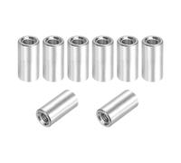QUARKZMAN 8 Pcs M3x10mm Entretoises Rondes En Aluminium, Écrous D'Accouplement Avec Filetage Femelle Pour Pièces RC Multirotor DIY FPV Quadcopter (Ton Argenté)
