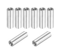 QUARKZMAN 8 Pcs M3x25mm Entretoises Colonne Rondes En Aluminium, Écrous D'Accouplement Entretoises Filetées Femelle Pour Pièces RC Multirotor DIY FPV Quadcopter (Ton Argenté)