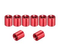 QUARKZMAN 8 Pcs M3x6mm Entretoises Colonne Ronde En Aluminium, Écrous D'Accouplement Entretoises Filetées Femelle Pour Pièces RC Multirotor DIY FPV Quadcopter (Rouge)