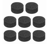 QUARKZMAN 8 Pcs Patins D'Isolation pour Enceintes Unilatéraux, 10mmx5mm Base Anti-Dérapante en Mousse Absorption des Chocs Patins pour Pieds D'Amplificateur Tapis pour Pieds, Noir