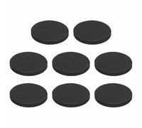 QUARKZMAN 8 Pcs Patins D'Isolation pour Haut-Parleur Unilatéraux, 50mmx5mm Base Antidérapante en Mousse Absorption des Chocs Pieds D'Amplificateur Tapis pour, Noir