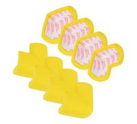 QUARKZMAN 8 Pcs Protecteur de Coin Souple, Bord de Protection d'Angle pour Meubles en Mousse de Caoutchouc, pour Escalier de Table de Cheminée, Jaune