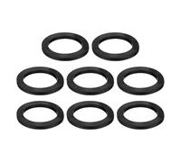 QUARKZMAN 8 Pcs Rondelle Plate En Caoutchouc Nitrile Solide DN65 79mm OD x 64mm ID x 6mm Épaisseur Grandes Rondelles Joints D'Étanchéité O-Ring, Espaceur Plat En Caoutchouc Industriel, Noir
