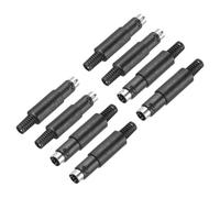 QUARKZMAN 8 Pcs S-Video DIN Mini Male Socket 4 Pin Signal Transmission Mini Din Plug Mini Din Connector pour TV DVD Computer Player(PS/2 Plug)