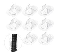 QUARKZMAN 8 Pcs Support De Tuyau De Vidange De Lave-Linge (Adapté Aux Tuyaux De 22-28 mm OD) - Fixation Autoadhésive Sans Percage Guide De Clip Support Pour Vidange.
