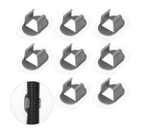 QUARKZMAN 8 Pcs Support De Tuyau De Vidange De Lave-Linge (Adapté Aux Tuyaux De 22-28 mm OD) - Guide De Fixation Autocollant Sans Perçage Pour Lave-Linge/Bac À Linge, Gris