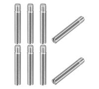QUARKZMAN 8 Pièces Fentes Mâles Droit Goupilles Filetées, M3 x 20mm Goupille Cylindrique Fendue en Acier Inoxydable 304 Filetage Extérieur pour Meubles et Armoires de Positionnement Solide