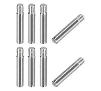 QUARKZMAN 8 Pièces Fentes Mâles Droit Goupilles Filetées, M5 x 30mm Goupille Cylindrique Fendue en Acier Inoxydable 304 Filetage Extérieur pour Meubles et Armoires de Positionnement Solide