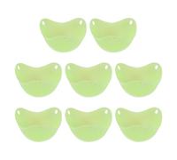 QUARKZMAN 8 Pièces Moule À Oeufs Pochés, matrice À Oeufs Pochés En Silicone Antiadhésif Accessoire De Cuisine Pour Petit-Déjeuner Pour Micro-Ondes Friteuse À Air Cuisinière Cuisson Oeufs