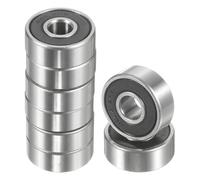 QUARKZMAN 8 pièces R4A-2RS Roulements à billes à gorge profonde 1/4" DI x 3/4" DE x 9/32" H Mini roulements double protection métallique acier chromé Z2 Roulement, ABEC3