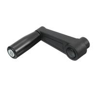 QUARKZMAN 8 x 85mm (Dia x L) Volant rotatif Poignée de machine, Tour universel Manivelle Poignée Remplacement pour Industrie Tour Fraisage Meulage Machine, Noir (Trou carré)