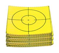 QUARKZMAN 80 Feuilles Réfléchissantes De Relevé 80mm X 80mm Autocollantes Cibles De Topographie Marque Adhésive Feuille Réfléchissante Pour Inspection Navale Mesure Tunnel Vert