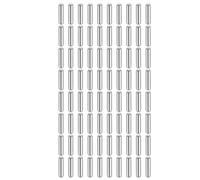 QUARKZMAN 80 Pcs 3 mm x 15 mm Goujons Cylindriques 316L Acier Inoxydable Goujons Cylindriques Chevilles De Support D'étagère Tige De Fixation Éléments Métalliques D'étagère Ton Argenté